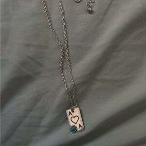 playing card “A” western necklace